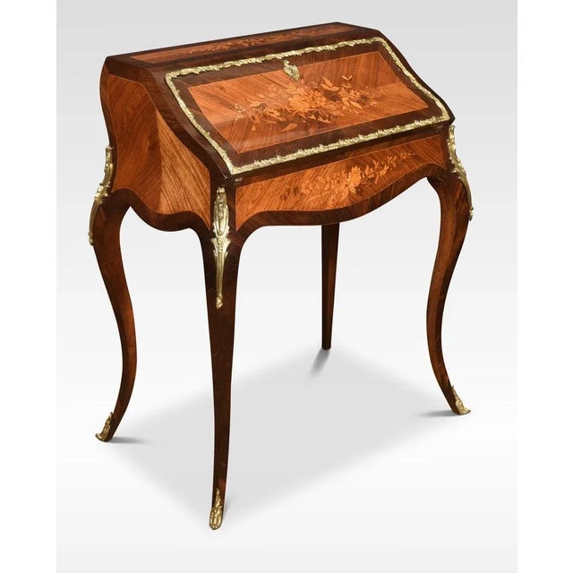 Antique French Desk with Rosewood Inlaid For Sale - Image 11 of 13