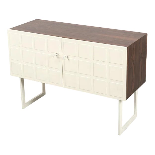 White Two-Door Sideboard For Sale
