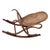 1910s Antique Vienna Secession Light Bent Oak & Caine Rocking Foot Stool Attributed to Thonet No.7001 For Sale - Image 5 of 8