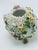Yellow Porcelain Flower Encrusted Vase For Sale - Image 8 of 10