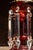 Pair of 19th Century Bohemian Ruby Glass Mantle Lusters With Prisms For Sale - Image 9 of 10