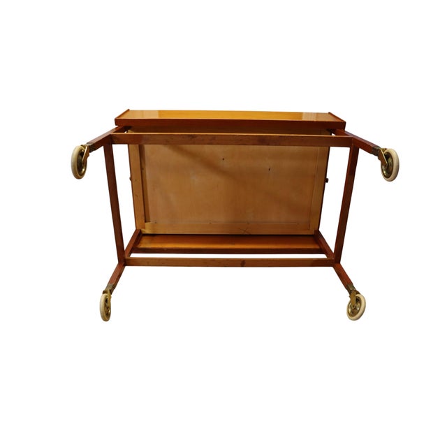 Mid-Century Modern Josef Frank Svenkst Tenn Model 756 Serving Trolley For Sale - Image 13 of 14