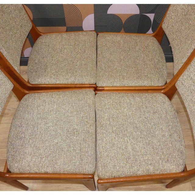 Vintage Teak Dining Chairs from IMHA, 1960s, Set of 6 For Sale - Image 14 of 18