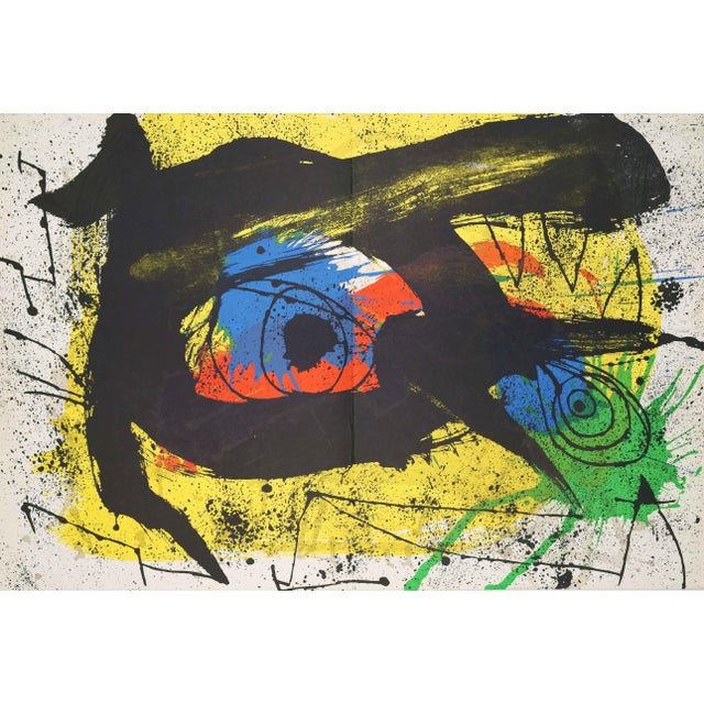 1970s Joan Miro, Composition for Behind the Mirror No. 203 I, 1973, Color Lithograph For Sale - Image 5 of 5