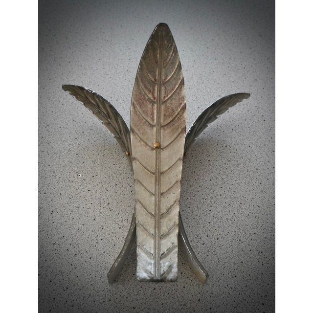 Art Deco Murano Silver Art Glass Wall Lights and Sconces, 2000 For Sale - Image 6 of 10