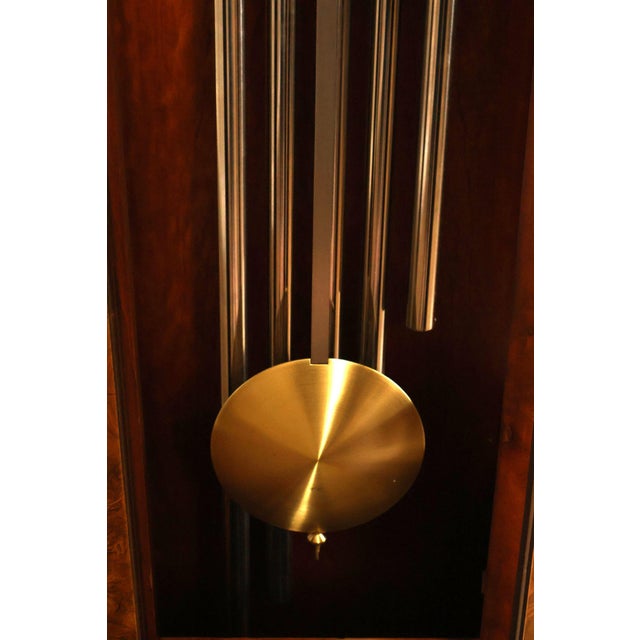 Herschede Burl Wood Five Tube Grandfather Clock For Sale - Image 18 of 18