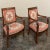 PAIR 19th Century French Mahogany Empire Armchairs with Needlepoint Tapestry were literally designed to last for...