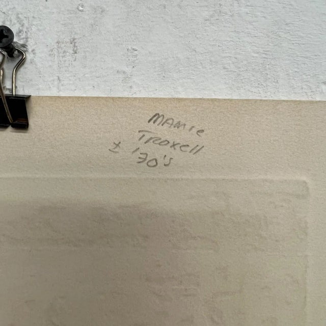 Brown 1970s Mamie Troxell Organic Modern Abstract Artwork For Sale - Image 8 of 10