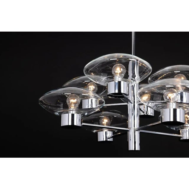 Mid-Century Orbital Pendant Lamp attributed to Kaiser Idell / Kaiser Leuchten, Germany, 1970s For Sale - Image 11 of 13