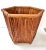 Large Vintage Bamboo Planter Cachepot - Coastal Boho Rattan Style Plant Holder For Sale In Louisville - Image 6 of 8