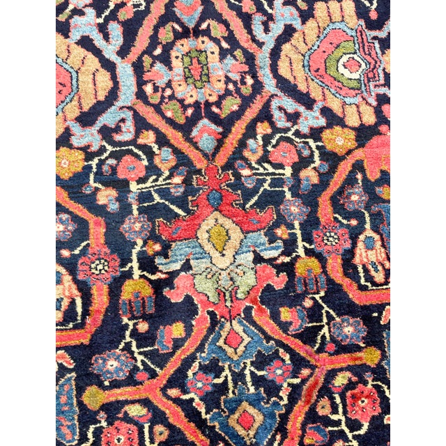 Antique Persian Bijar Carpet, 9'4" × 12'9" For Sale - Image 9 of 11
