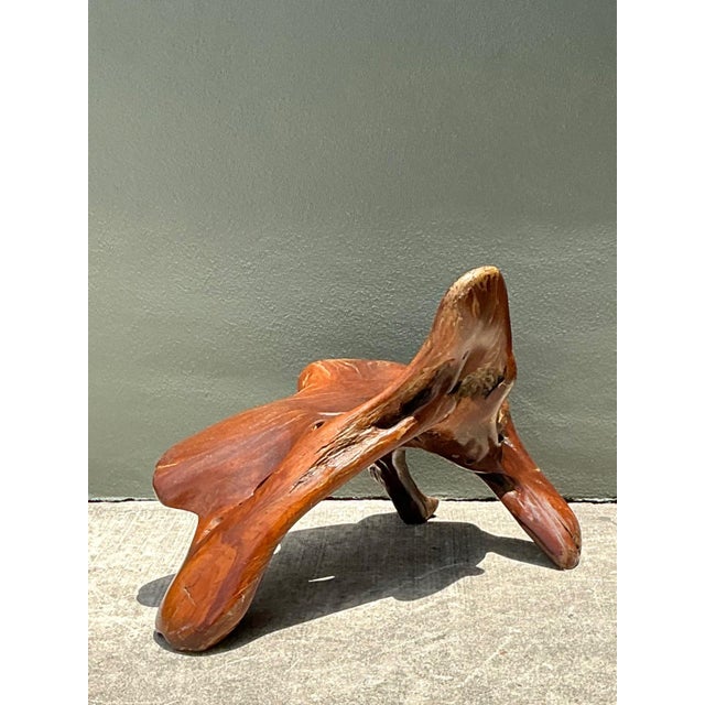 Vintage Organic Form Wood Accent Chair For Sale - Image 15 of 18