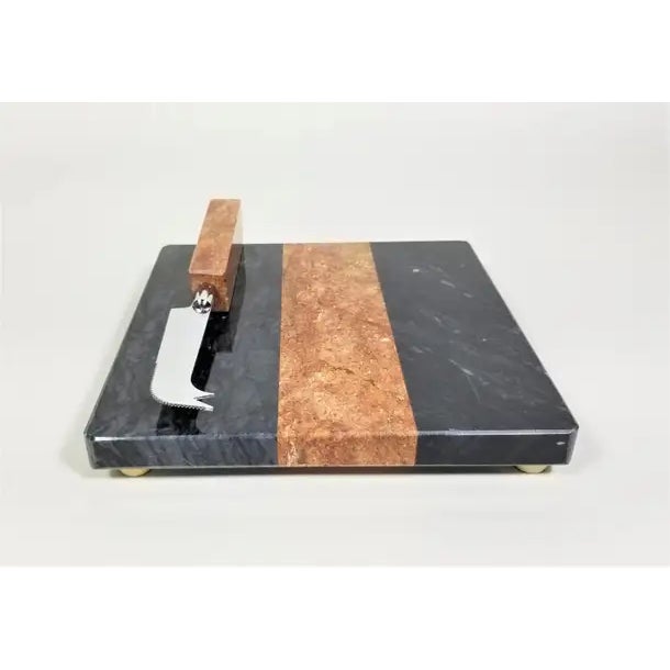 Georges Briard Marble Cheese Board with Matching Knife.