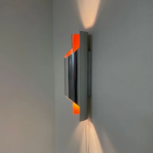 Rare lyfa wall lamp pandean by bent karlby for lyfa, 1970s. The condition of this beautifully designed wall lamp – called...