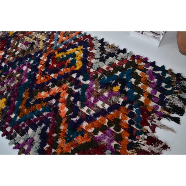 1960s Angora Wool Anatolian Home Living Rug For Sale - Image 9 of 10