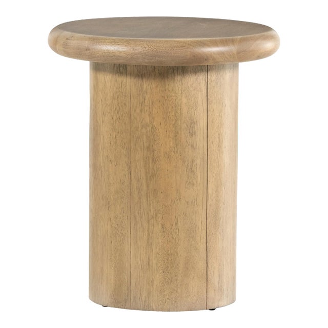 Four Hands Zach End Table, Burnished Parawood For Sale