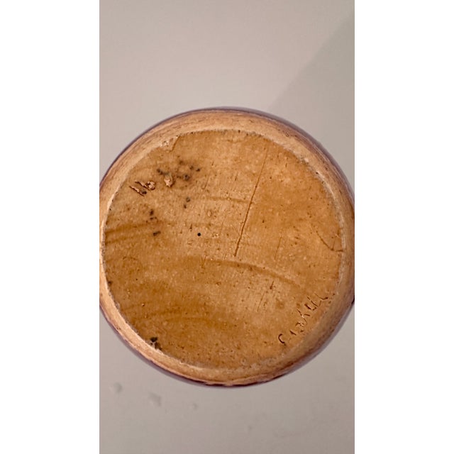 Mid 20th Century Antique Ox Blood Stoneware Vase Signed For Sale - Image 5 of 11