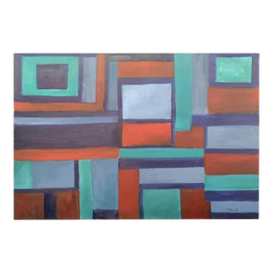 Berkeley Hills Geometric Abstract in Oil on Canvas by Jonathan Taylor