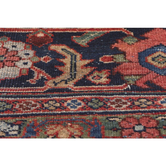 Early 20th Century Oversized Antique Persian Mahal Rug - 10'09 X 18'09 For Sale - Image 5 of 9