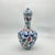 Handmade Ceramic Iznik Bottle Vase with Lid Red Tulip and Geometric Pattern For Sale - Image 6 of 9
