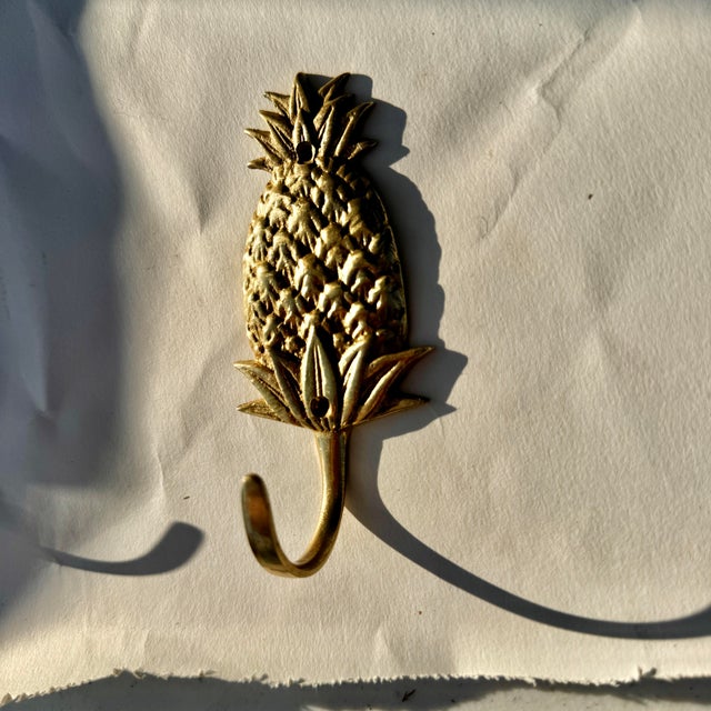 1970s Brass Pineapple Hook For Sale In Columbia, SC - Image 6 of 6