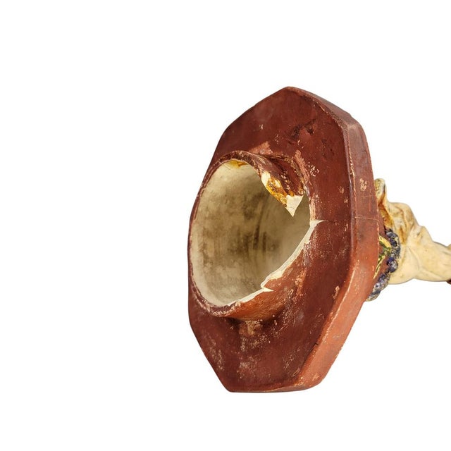 Maiolica Vase with Chinoiserie Relief, 1860-1880 For Sale - Image 13 of 18