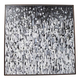 Larry Locke, "The Crowd" , Acrylic on Canvas, DTD 2019 For Sale