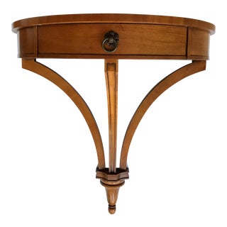 Wall Mounted Demilune Entry Table For Sale