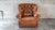 Restoration Hardware 'Churchill' writer's chair, in a lovely cigar brown leather. Thick supple leather shows nice aged...