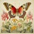 Campaign Butterfly and Flowers No. 5 – Natural History Fine Art Print For Sale - Image 3 of 3