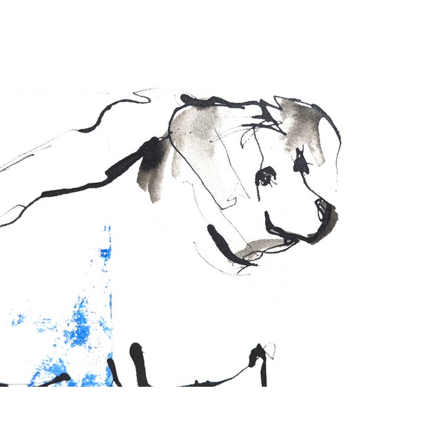 Contemporary "Beagles" Contemporary Ink Drawing For Sale - Image 3 of 5