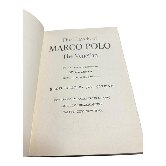 The Travels of Marco Polo the Venetian International Collectors Library 1948 Translated William Marsden Re-Edited Thomas Wright Illustrated Jon Corbin For Sale In Oklahoma City - Image 6 of 10