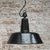 Philips Vintage Industrial Factory Black Enamel Pendant Light by Philips For Sale - Image 4 of 5