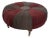 1990s Ottoman With Velvet Pinwheel Design For Sale