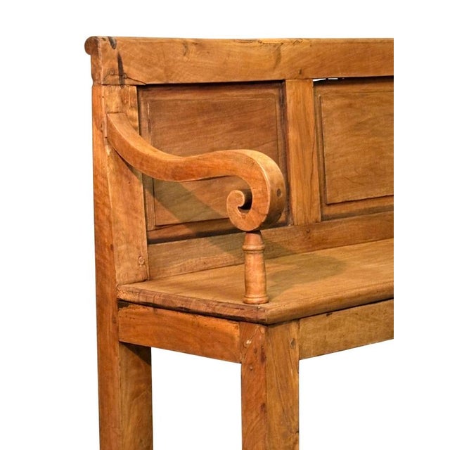 Walnut Bench, 19th Century For Sale - Image 3 of 4