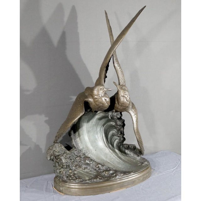 H. Lechesne, Seagulls on the Wave, Mid-19th Century, Regula For Sale - Image 3 of 18