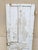 White Antique Architectural Salvage Gray White Distress Painted Wooden Interior Door For Sale - Image 8 of 12