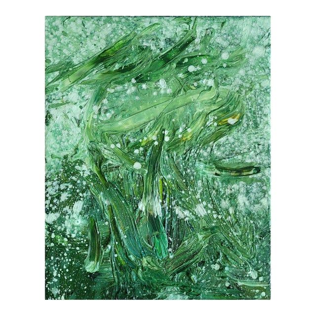 Contemporary Abstract Oil on Canvas "Fruit of Wrath 1" by Reiner Heidorn For Sale