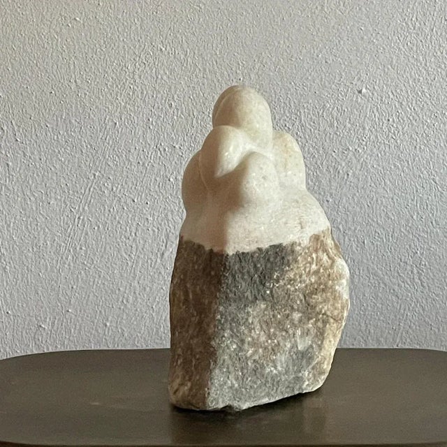 Hand Carved Marble Sculpture by Tom Von Kaenel For Sale - Image 6 of 7