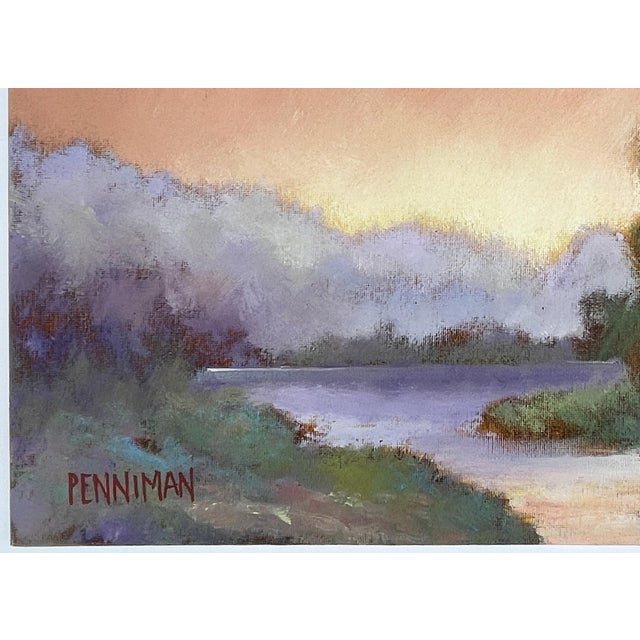 2020s 2023 “Copper Sunset” Impressionist Oil on Canvas Panel by Ed Penniman For Sale - Image 5 of 7