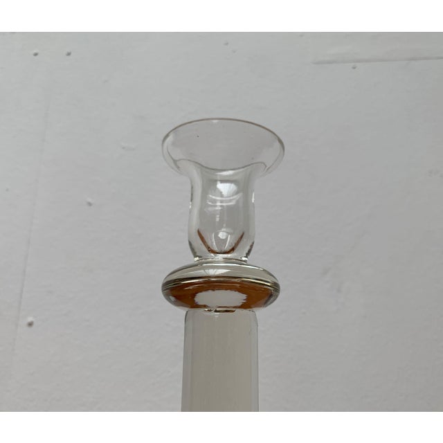 Vintage Glass Candleholder, 1970s, Set of 2 For Sale - Image 11 of 18