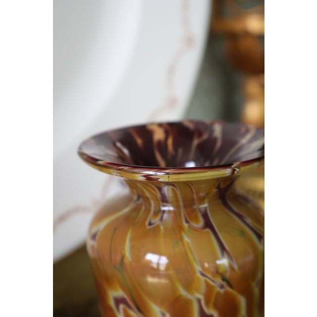 2000 - 2009 Joel O’Dorisio for Lost Angel Signed Handblown Studio Art Glass Vase For Sale - Image 5 of 15
