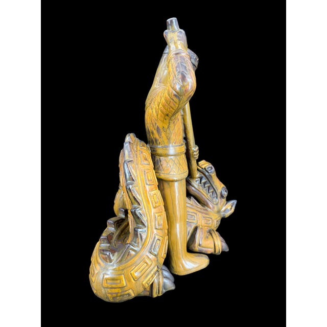 Gunnar Nylund, Saint George and the Dragon, 1950s, Stoneware For Sale - Image 3 of 7