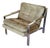 Mid Century Chrome Flat Bar Lounge Chair For Sale