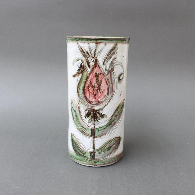 Mid-Century French Decorative Vase by Albert Thiry, 1960s For Sale - Image 6 of 15