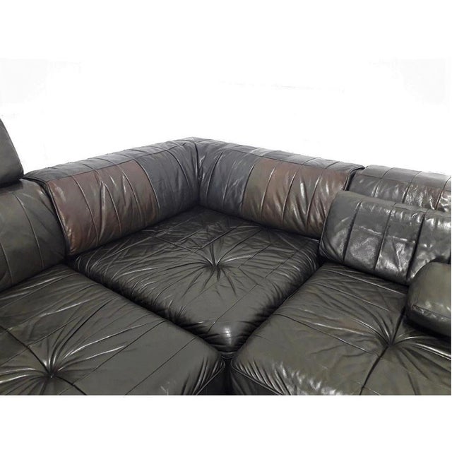 Modular DS-88 Sofa in Leather from de Sede, 1960, Set of 27 For Sale - Image 4 of 9