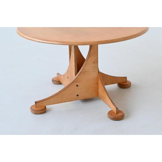 Sculptural Dining Table in Birch by Sjoerd Soeters for Lundia, Netherlands, 1980 For Sale - Image 11 of 17