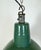 Mid-Century Modern Industrial Green Enamel Factory Pendant Lamp, 1960s For Sale - Image 3 of 16