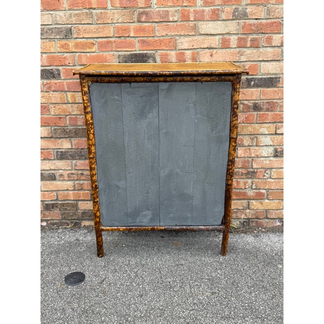 Wood 19th Century English Bamboo Bookcase For Sale - Image 7 of 7