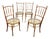 Antique Bentwood Café Chairs in the style of Thonet and Fischel, 1890s, Set of 4 For Sale